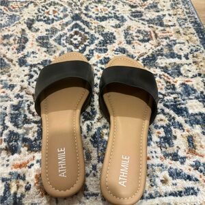 Women's Black Slide Sandals